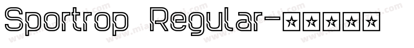 Sportrop Regular字体转换